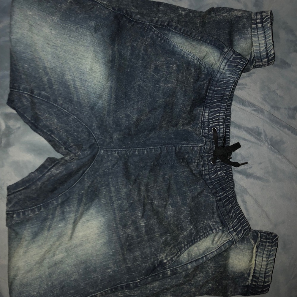 Denim joggers